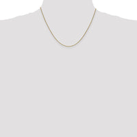14K Yellow Gold 18" Open Link Cable Chain Necklace - Polished Finish with Lobster Clasp by Official Gold Marks