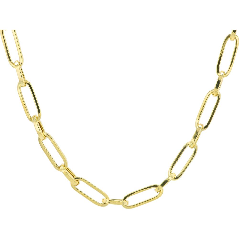 14K Yellow Gold 18" Paperclip Link Necklace - 8.25g Total Weight