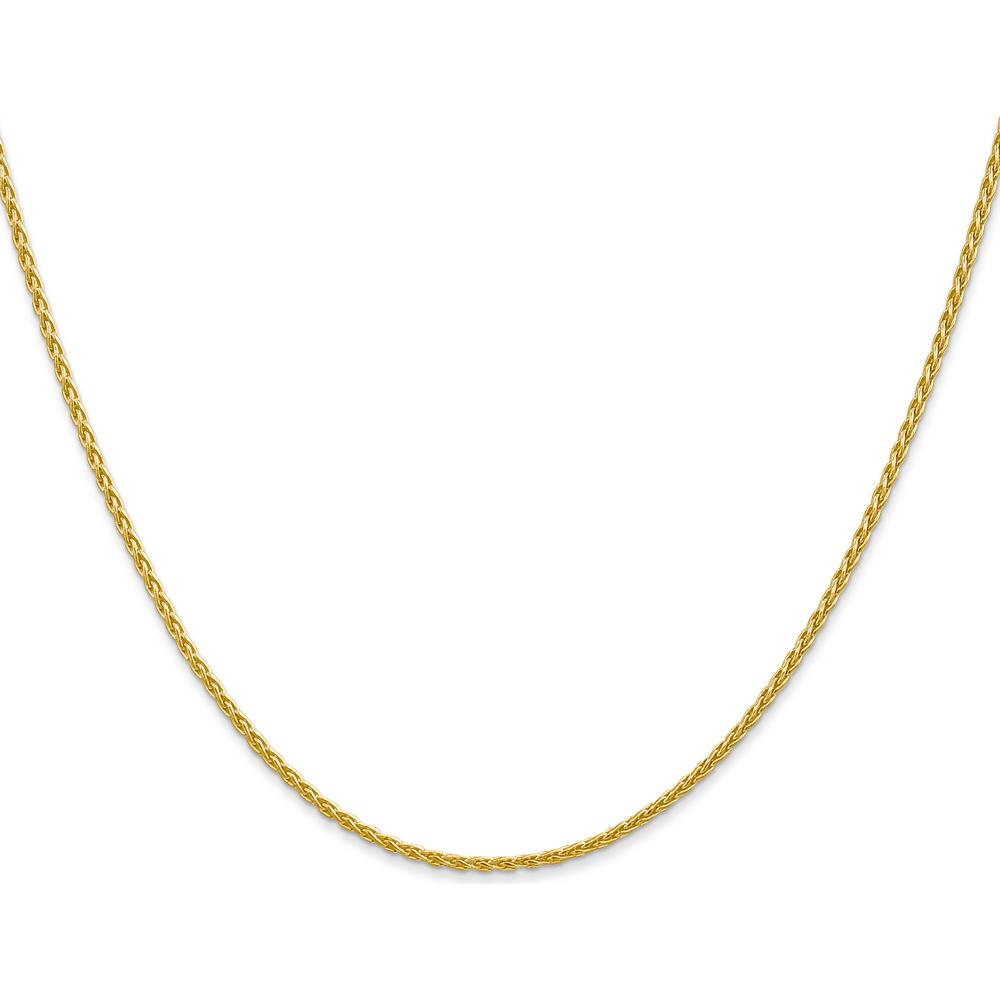 14K Yellow Gold 18" Parisian Wheat Chain Necklace - 1.5mm Width by Oro Pregiato