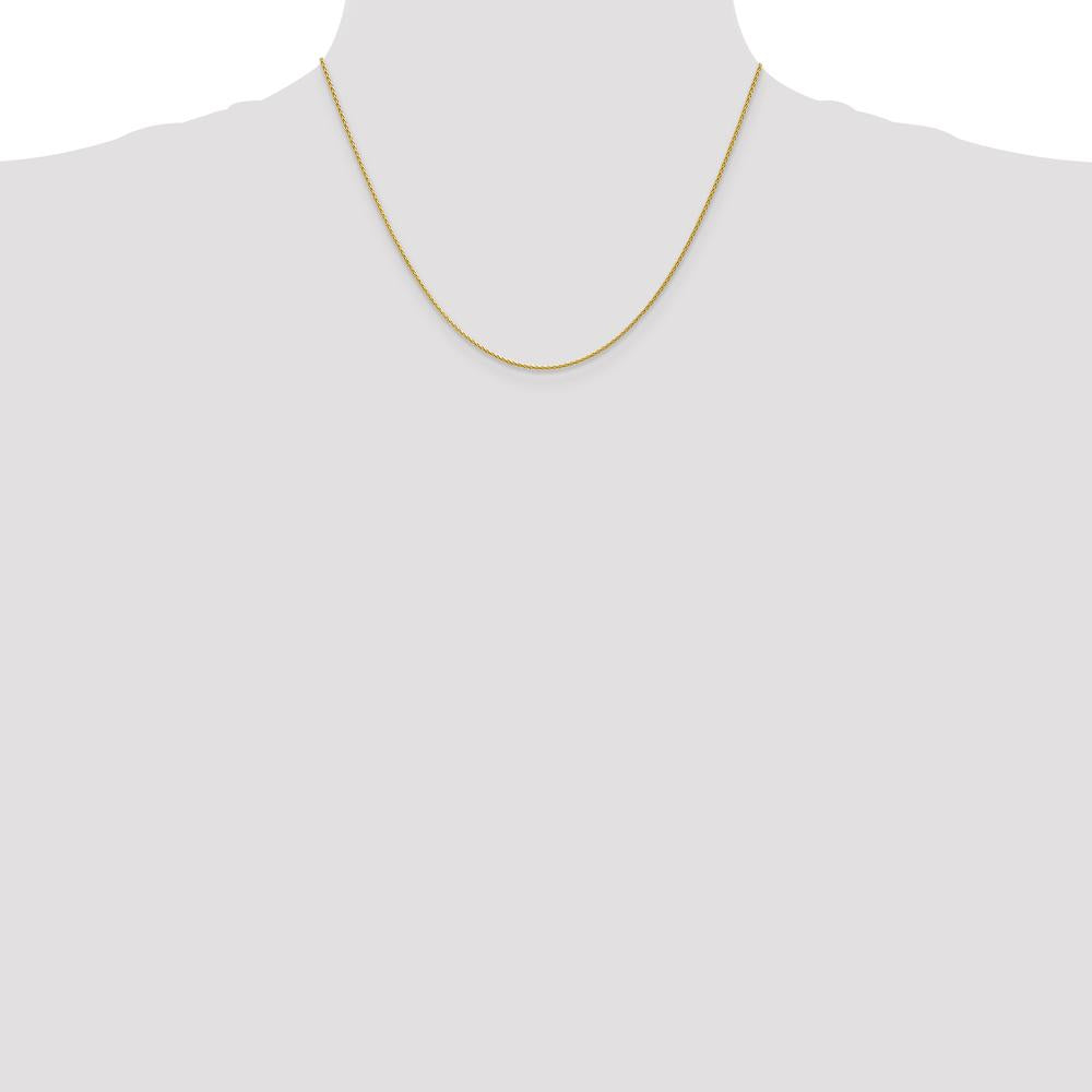 14K Yellow Gold 18" Parisian Wheat Chain Necklace with Lobster Clasp - 1.2mm by Oro Pregiato