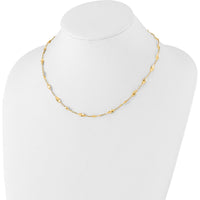 14K Yellow Gold 18" Polished Fancy Twisted Link Necklace by 0