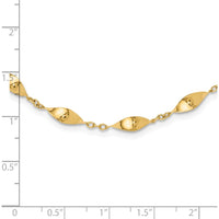 14K Yellow Gold 18" Polished Fancy Twisted Link Necklace by 0