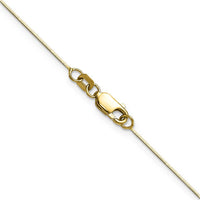 14K Yellow Gold 18" Polished Octagonal Snake Chain Necklace - 0.5mm Width by Oro Pregiato