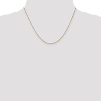 14K Yellow Gold 18" Rolo Pendant Chain - 1.15mm Width with Lobster Clasp by Oro Pregiato