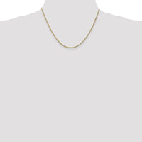 14K Yellow Gold 18" Singapore Chain Necklace - 1.7mm Width by Oro Pregiato