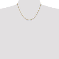 14K Yellow Gold 18" Singapore Chain with Spring Ring Clasp - 1.4mm Width by Oro Pregiato