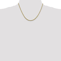 14K Yellow Gold 18" Snake Chain Necklace - 1.85mm Width with Lobster Clasp by 0