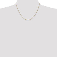 14K Yellow Gold 18" Spiga Chain Necklace - 1.05mm Width by Oro Pregiato