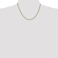 14K Yellow Gold 18" Spiga Chain Necklace - 2.1mm Width with Lobster Clasp by Oro Pregiato