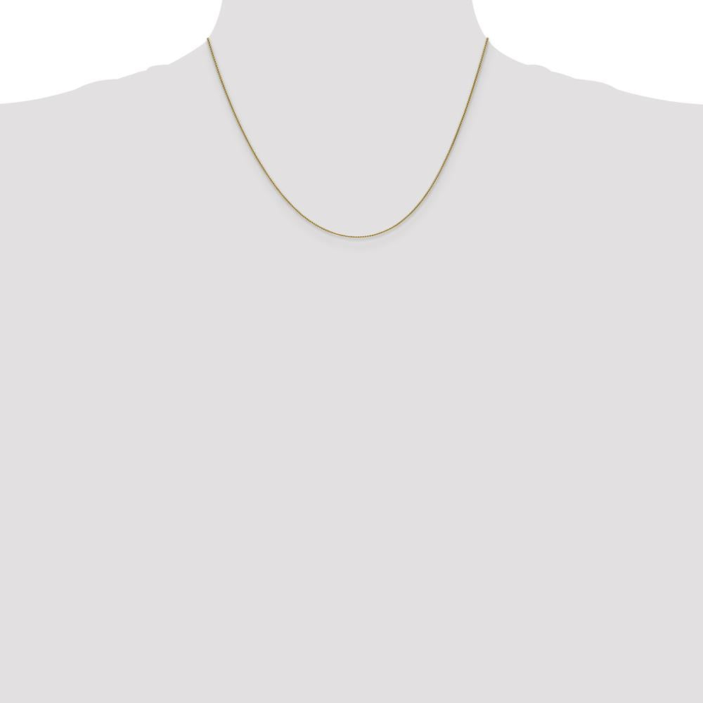 14K Yellow Gold 18" Spiga Chain Necklace with Lobster Clasp - Polished Finish by Monteluci Fine Jewelry