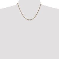 14K Yellow Gold 18" Spiga Chain Necklace with Spring Ring Clasp - 1.05mm Width by Oro Pregiato