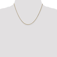 14K Yellow Gold 18" Spiga Chain with Lobster Clasp - 1.25mm Width by Oro Pregiato