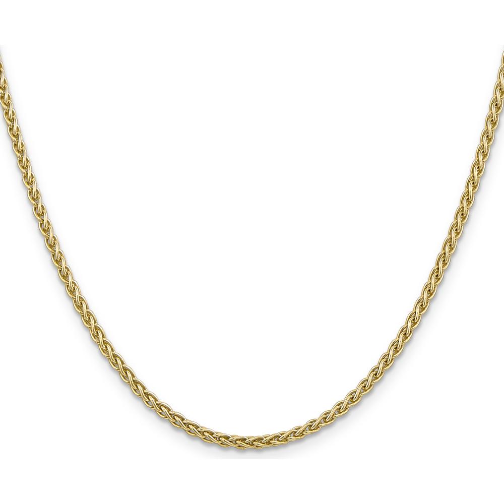 14K Yellow Gold 18" Spiga Chain with Lobster Clasp - 2.8mm Width by Oro Pregiato