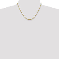 14K Yellow Gold 18" Spiga Chain with Lobster Clasp - 2.8mm Width by Oro Pregiato