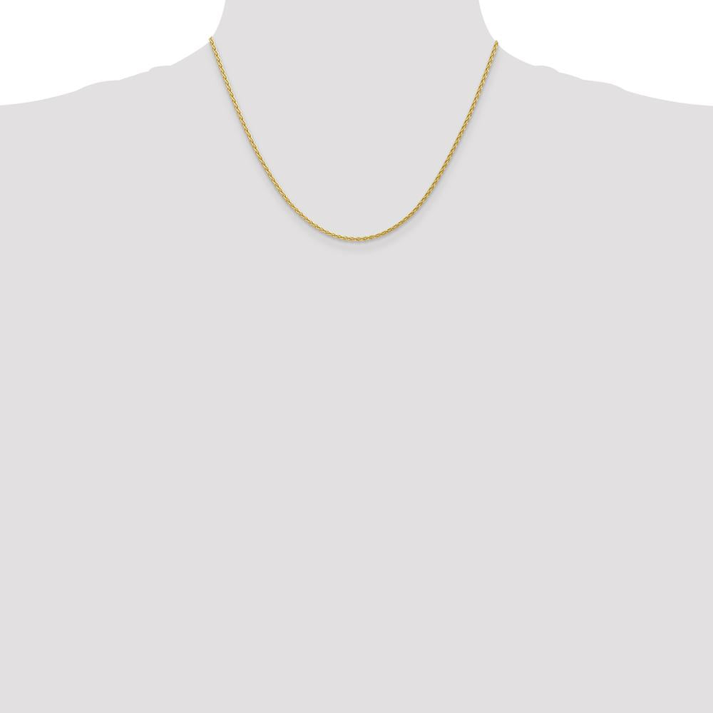 14K Yellow Gold 18" Spiga Wheat Chain with Lobster Clasp by Oro Pregiato
