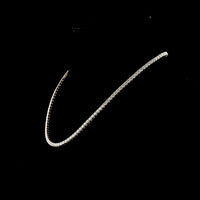 14K Yellow Gold 18" Tennis Necklace with 124 Prong-Set Round Lab Diamonds - 14.60 Carat Total Weight, E-F Color VS1 Clarity - Covaloro Fine Jewelry