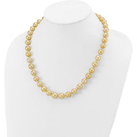 14K Yellow Gold 19" Graduated Baroque Golden South Sea Pearl Necklace by Monteluci Fine Jewelry