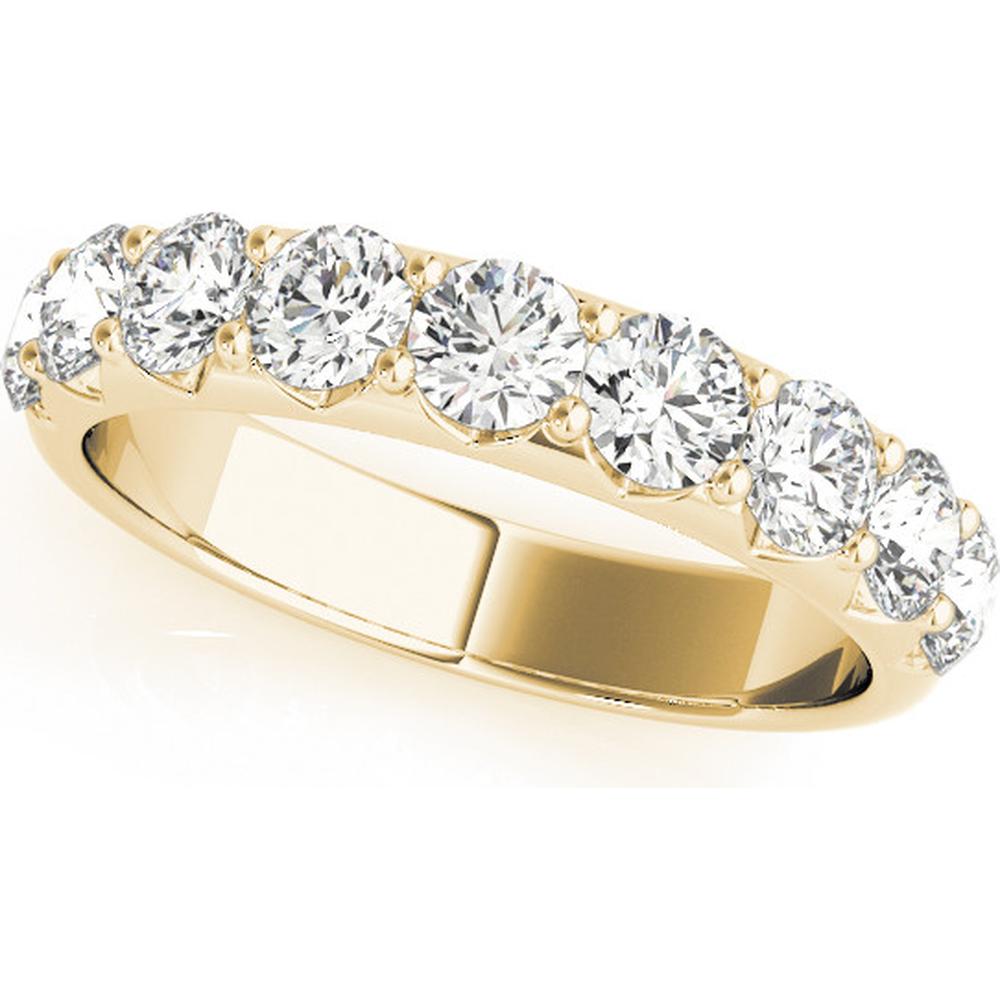 14K Yellow Gold 2.00 Carat Total Weight Lab-Grown Diamond Wedding Band - Size 7 by Robinson's Jewelers