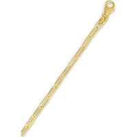 14K Yellow Gold 2.1mm Paperclip Chain Necklace - 16" Polished Finish with Lobster Clasp by Orozza Fine Jewelry
