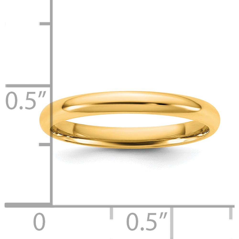 14K Yellow Gold 2.5mm Comfort Fit Band - Polished Finish by Luciano & Cie