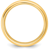14K Yellow Gold 2.5mm Comfort Fit Domed Wedding Band - Polished Finish by Luciano & Cie