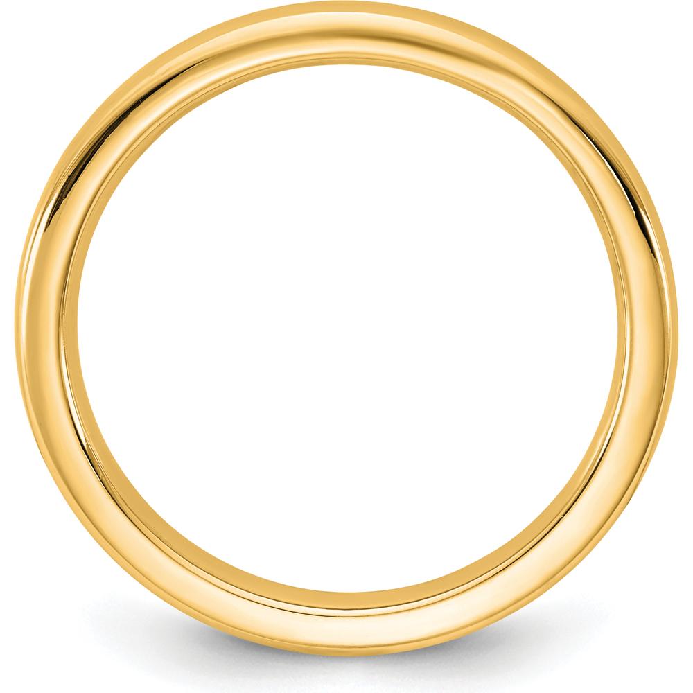 14K Yellow Gold 2.5mm European Comfort Fit Domed Wedding Band by Luciano & Cie
