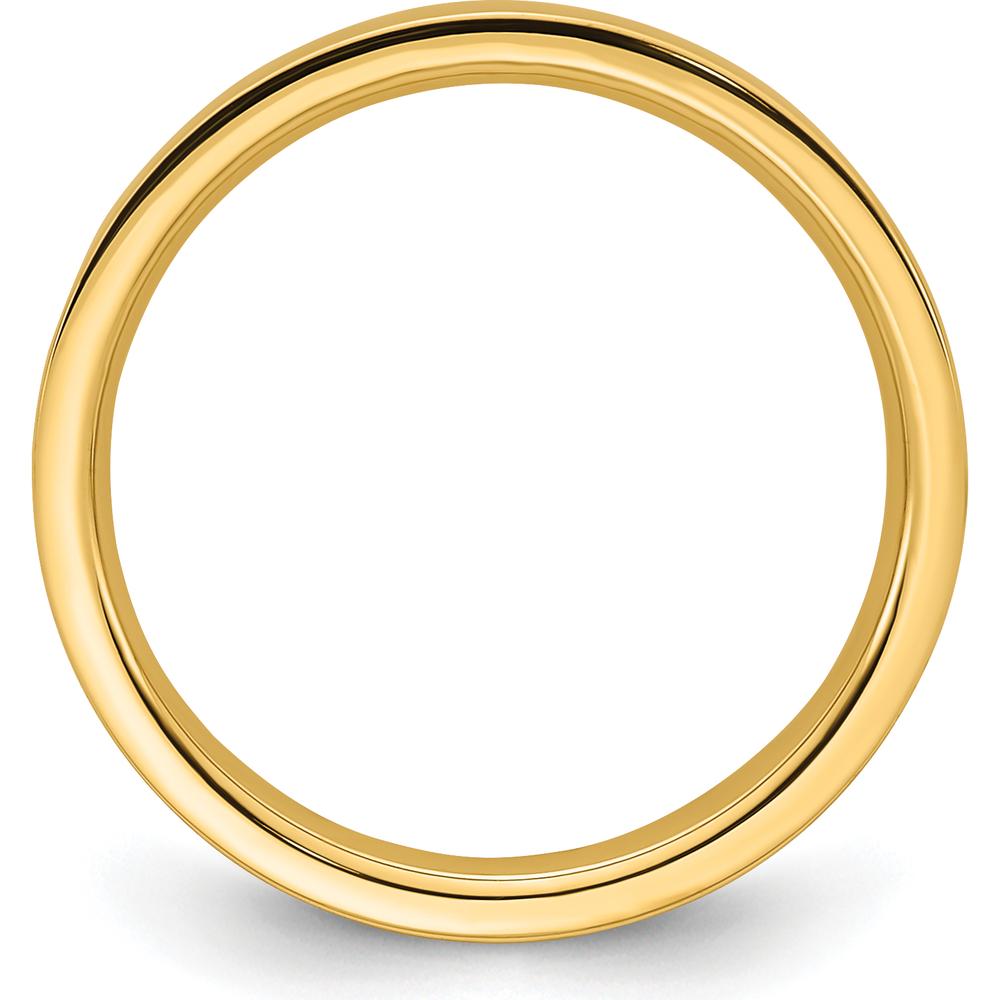 14K Yellow Gold 2.5mm Flat Comfort Fit Wedding Band - Size 12.5 by Luciano & Cie