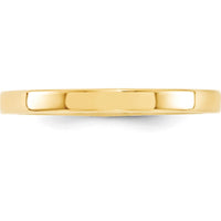 14K Yellow Gold 2.5mm Flat Comfort Fit Wedding Band - Size 12.5 by Luciano & Cie