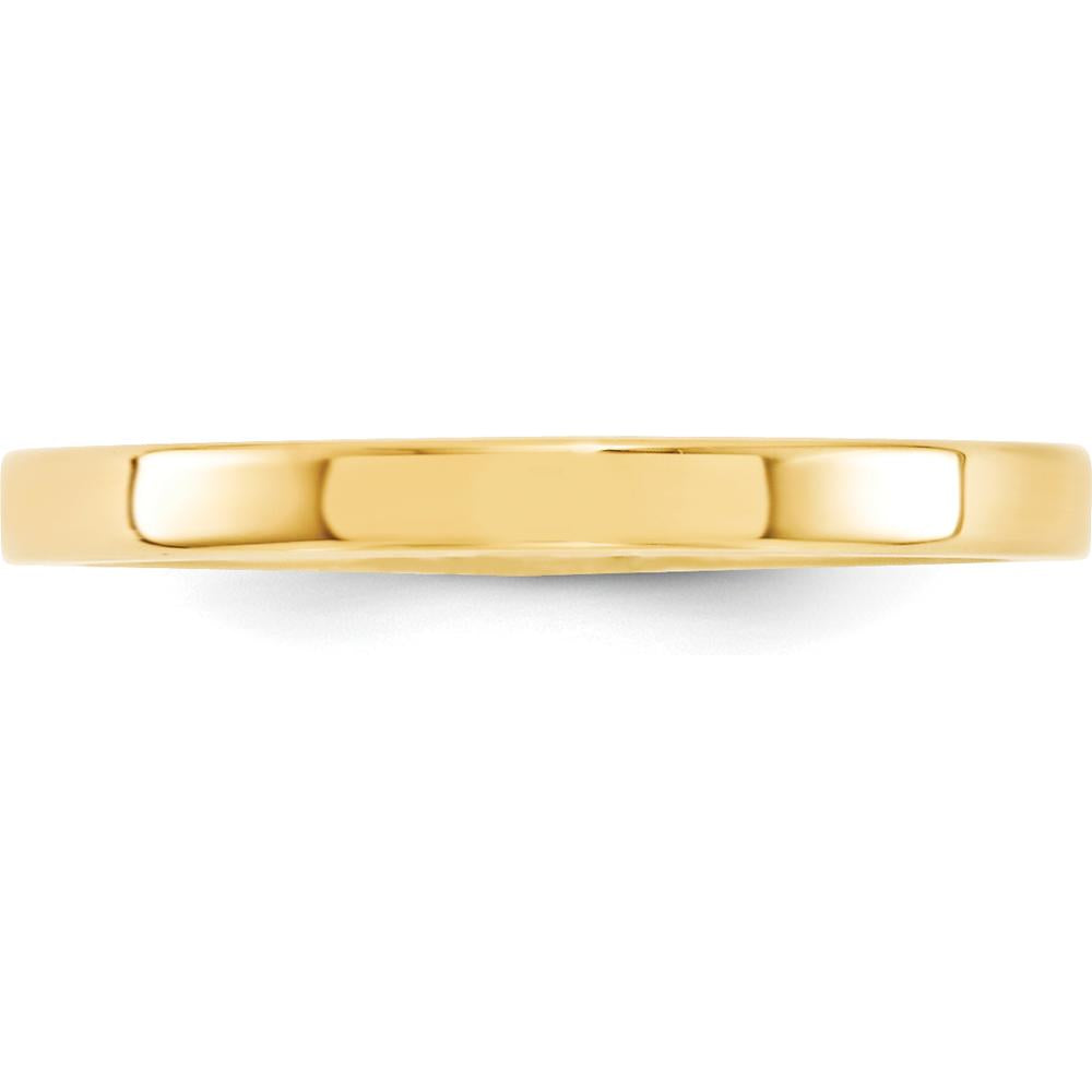14K Yellow Gold 2.5mm Flat Comfort Fit Wedding Band - Size 12.5 by Luciano & Cie