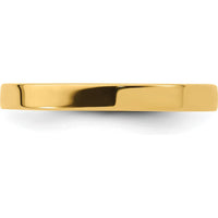 14K Yellow Gold 2.5mm Flat Comfort Fit Wedding Band - Size 12.5 by Luciano & Cie