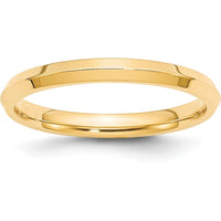 14K Yellow Gold 2.5mm Knife Edge Comfort Fit Wedding Band - Size 7 by Luciano & Cie