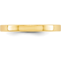 14K Yellow Gold 2.5mm Lightweight Flat Wedding Band - Size 6 by Luciano & Cie