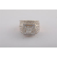 14K Yellow Gold 2 7/8 Carat Diamond Bridal Set with Pave, Channel, and Prong Settings - 1.03 Carat Center Diamond