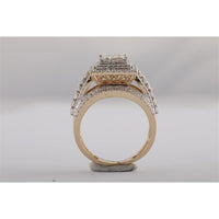 14K Yellow Gold 2 7/8 Carat Diamond Bridal Set with Pave, Channel, and Prong Settings - 1.03 Carat Center Diamond