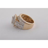 14K Yellow Gold 2 7/8 Carat Diamond Bridal Set with Pave, Channel, and Prong Settings - 1.03 Carat Center Diamond