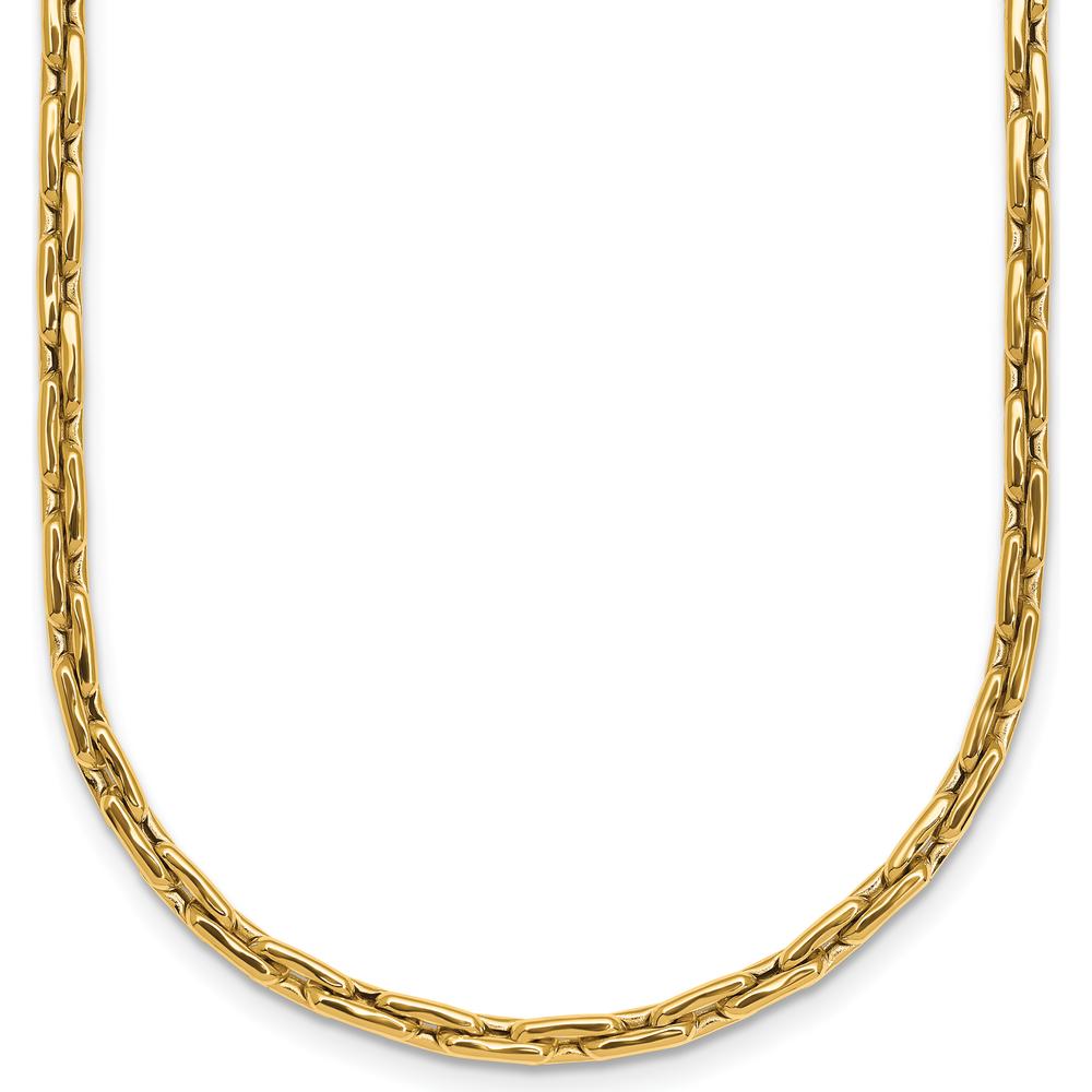 14K Yellow Gold 2.9mm Fancy Link 18" Necklace with Lobster Clasp by 0