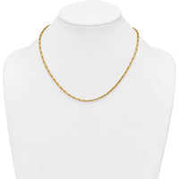 14K Yellow Gold 2.9mm Fancy Link 18" Necklace with Lobster Clasp by 0
