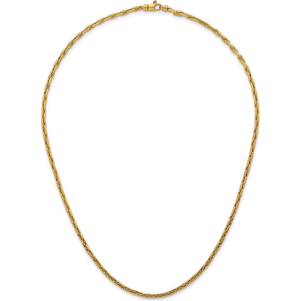 14K Yellow Gold 2.9mm Fancy Link 18" Necklace with Lobster Clasp by 0