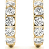 14K Yellow Gold 2 Carat Total Weight Lab Diamond Hoop Earrings by Robinson's Jewelers