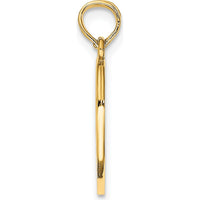 14K Yellow Gold 2-Piece Break-Apart "God Keep Watch Between Thee and Me" Heart Charm by Oro Pregiato