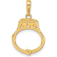 14K Yellow Gold 2-Piece Moveable Handcuffs Charm by Oro Pregiato