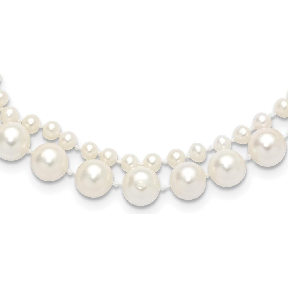 14K Yellow Gold 2-Strand Freshwater Cultured Pearl Necklace - 173 Pearls Total - 18" Length by Monteluci Fine Jewelry