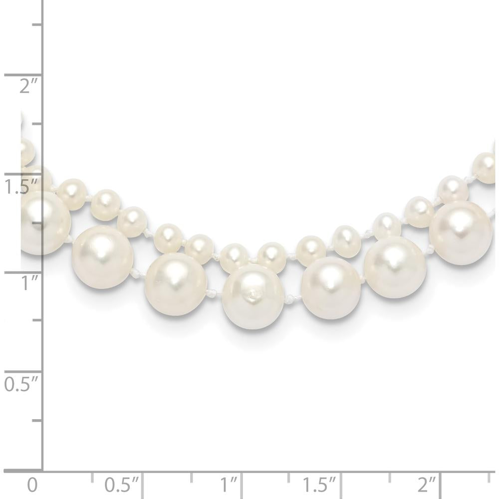 14K Yellow Gold 2-Strand Freshwater Cultured Pearl Necklace - 173 Pearls Total - 18" Length by Monteluci Fine Jewelry