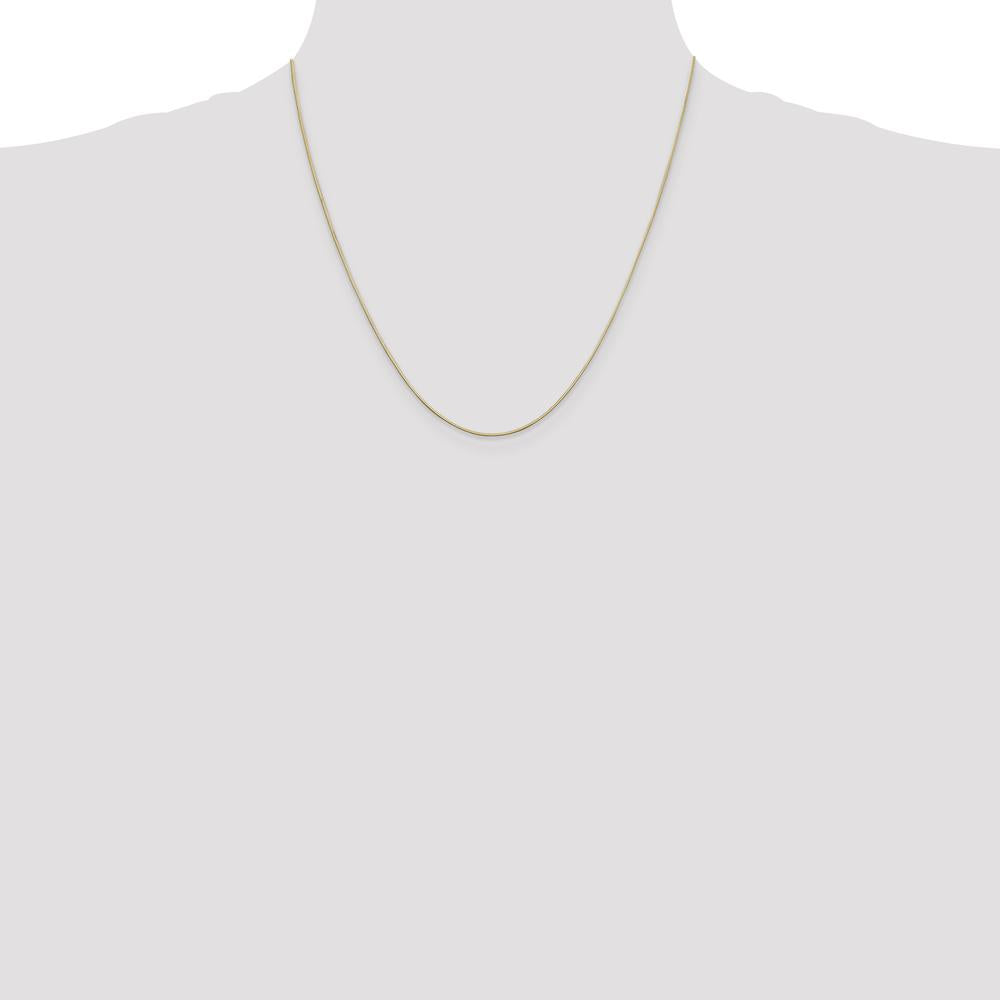 14K Yellow Gold 20" 0.6mm Octagonal Snake Chain with Lobster Clasp by Oro Pregiato