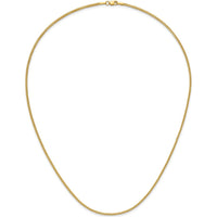14K Yellow Gold 20" 1.3mm Franco Chain with Lobster Clasp by Oro Pregiato