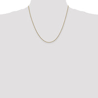 14K Yellow Gold 20" 1.4mm Polished Cable Chain Necklace with Lobster Clasp by Oro Pregiato