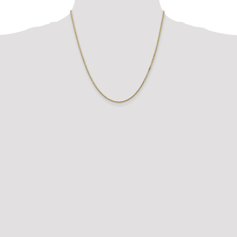 14K Yellow Gold 20" 1.5mm Box Chain with Lobster Clasp by Oro Pregiato