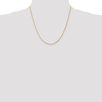 14K Yellow Gold 20" 1.5mm Diamond-Cut Parisian Wheat Chain Necklace with Lobster Clasp by Oro Pregiato
