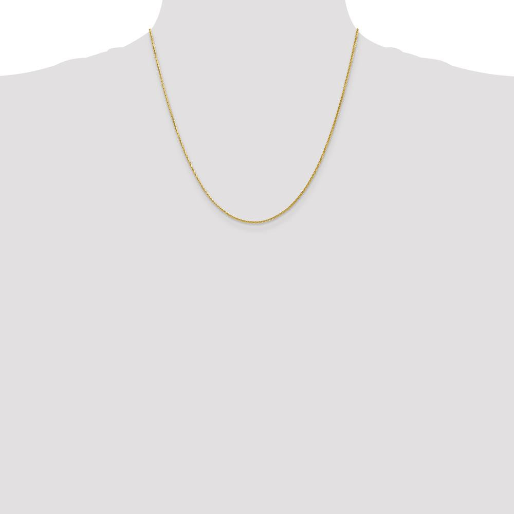 14K Yellow Gold 20" 1.5mm Diamond-Cut Parisian Wheat Chain Necklace with Lobster Clasp by Oro Pregiato