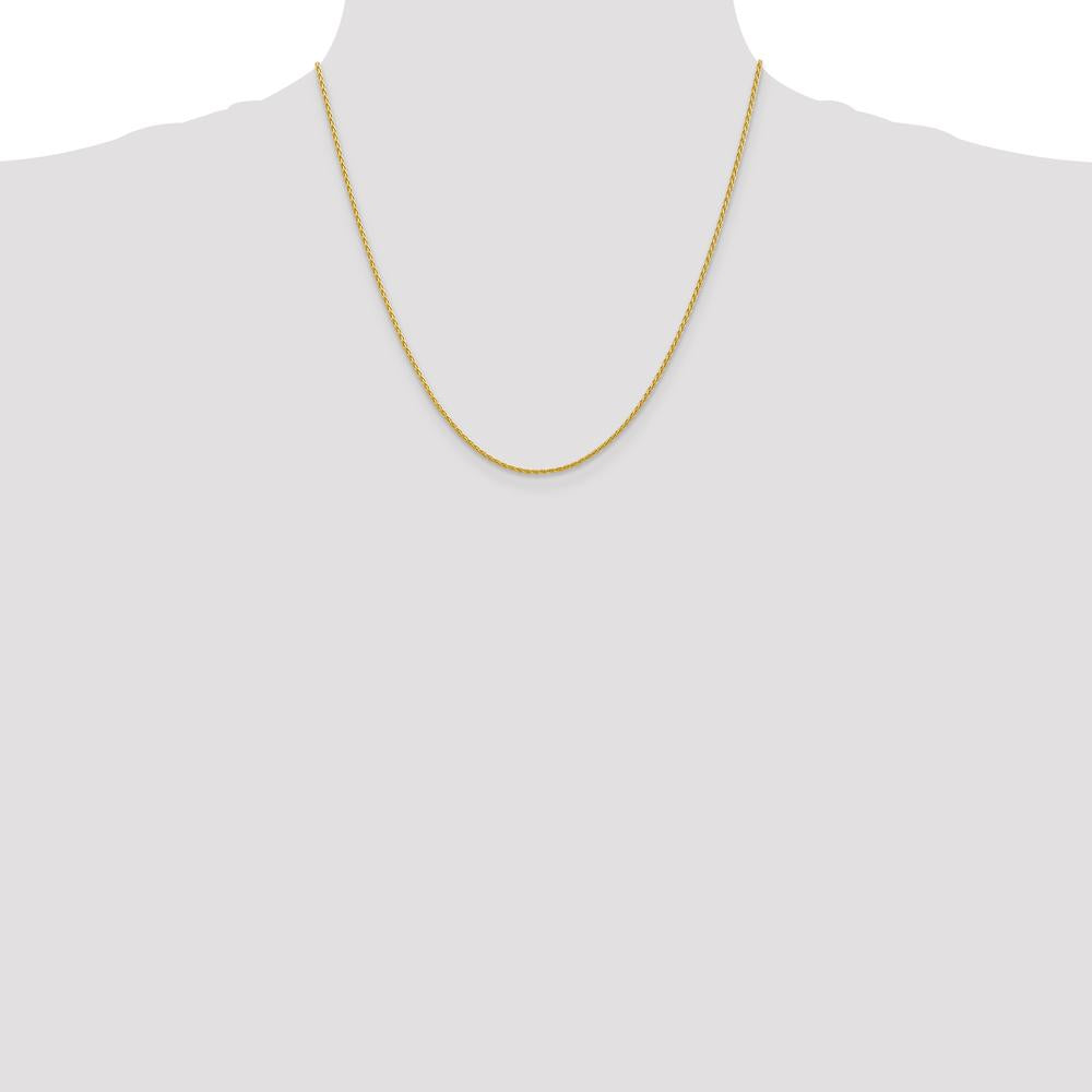 14K Yellow Gold 20" 1.5mm Parisian Wheat Chain with Lobster Clasp - Solid Gold Necklace by Oro Pregiato